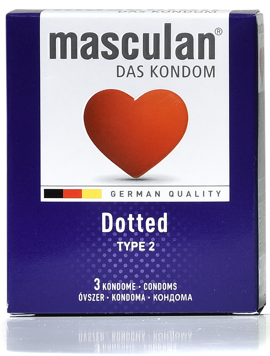Masculan Dotted kondomi sa tačkicama pakovanje od 3 kondoma